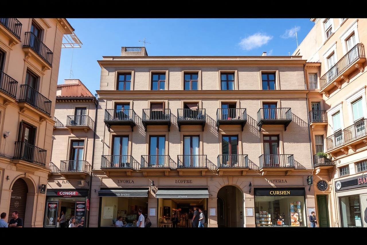 Fachada del edificio en Ciutat Vella